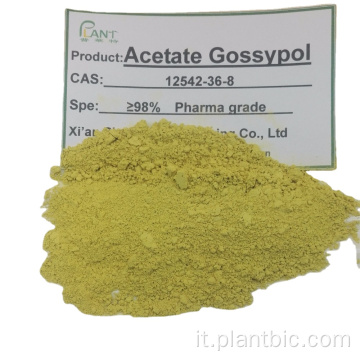 Estratto di semi di cotone Gossipolo acetato polvere 98%